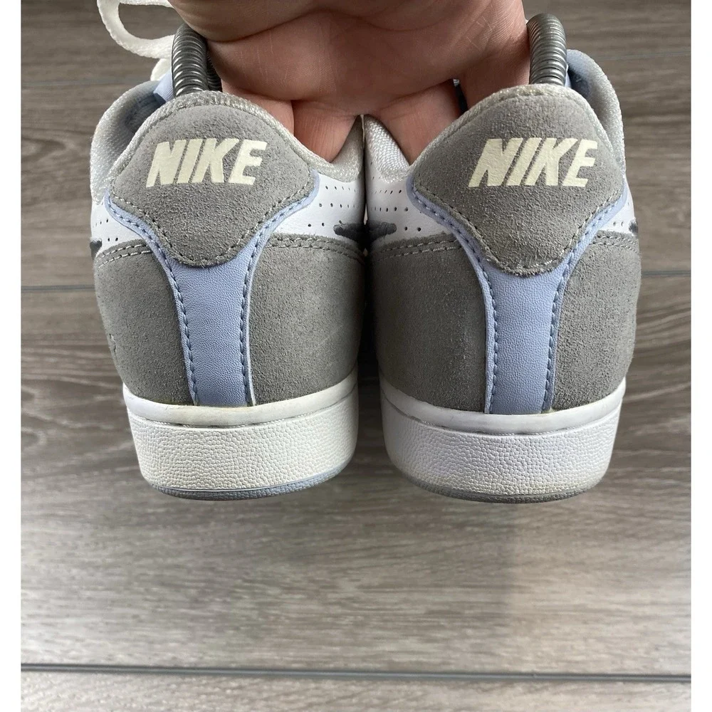 Nike Women's Terminator Low Liberte Sneakers White Grey Blue‎ Size 8.5